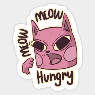 Hungry mr Cat Sticker